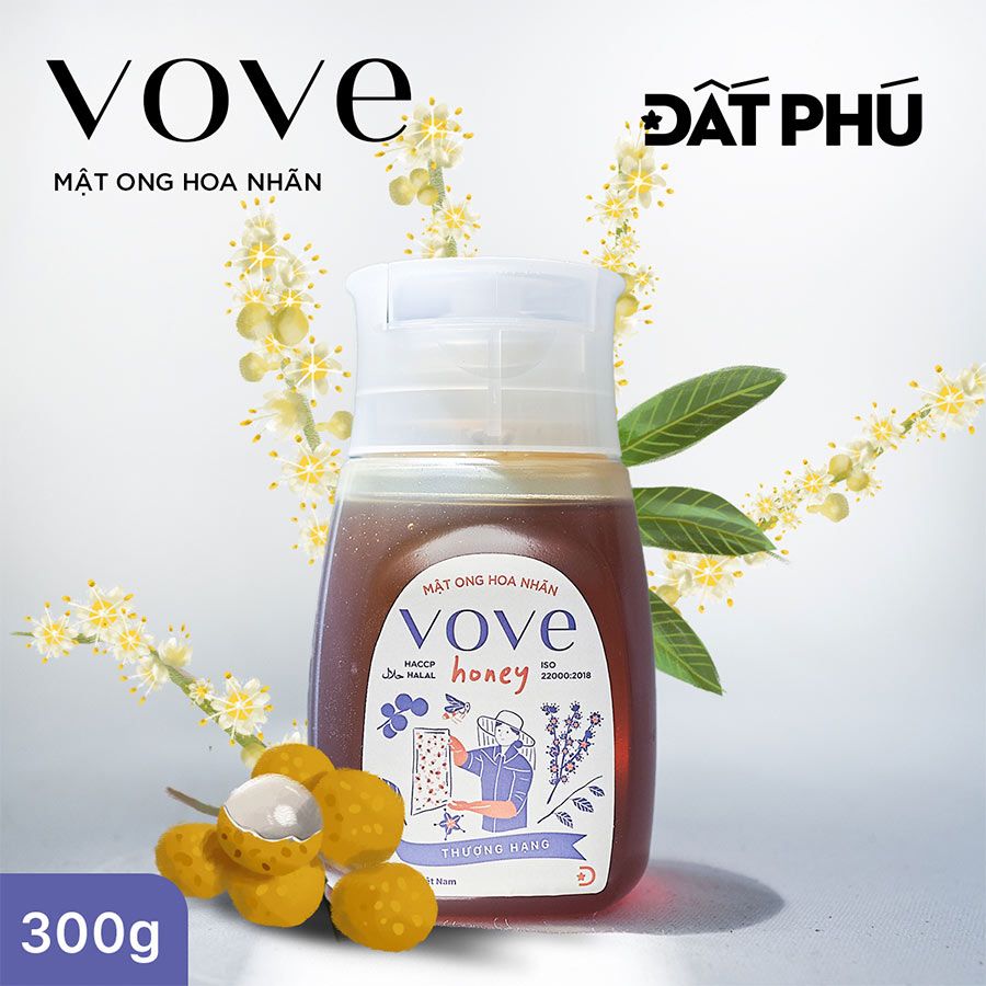  [Tây Bắc] VOVE - Mật Ong Hoa Nhãn (Chai 300gr) 