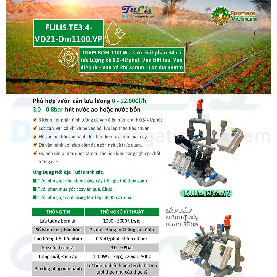  Z [TE 3.4] Trạm Bơm Tưới Nông Nghiệp Hút Phân Định Lượng 1 - 10 HP - Giải Pháp Tưới Tiêu Tự Động Tối Ưu Cho Nông Nghiệp Sinh Thái 