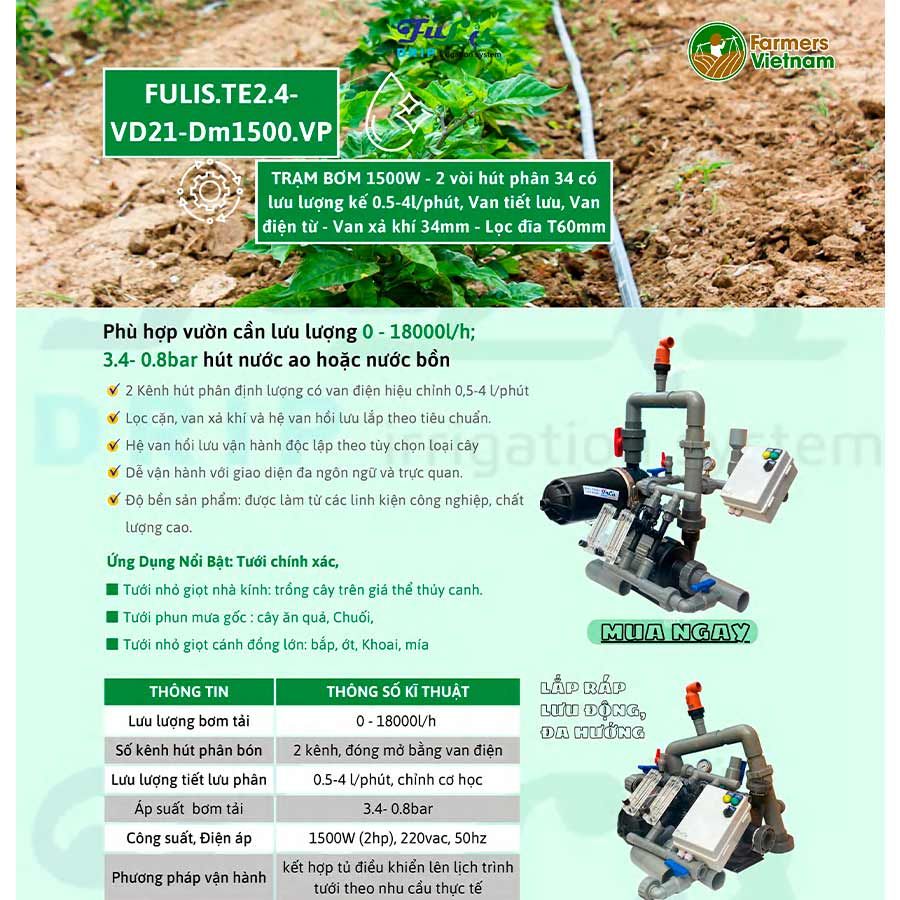 Z [TE 2.4] Trạm Bơm Tưới Nông Nghiệp Hút Phân Định Lượng 1 - 10 HP - Giải Pháp Tưới Tiêu Tự Động Tối Ưu Cho Nông Nghiệp Sinh Thái 