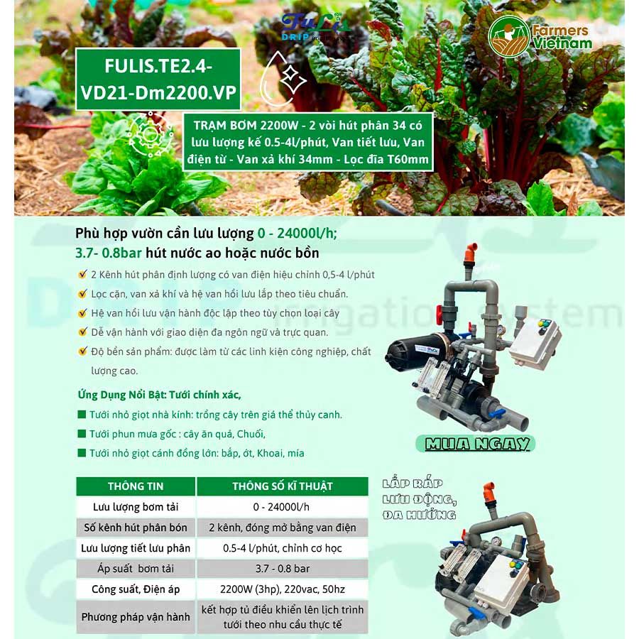  Z [TE 2.4] Trạm Bơm Tưới Nông Nghiệp Hút Phân Định Lượng 1 - 10 HP - Giải Pháp Tưới Tiêu Tự Động Tối Ưu Cho Nông Nghiệp Sinh Thái 