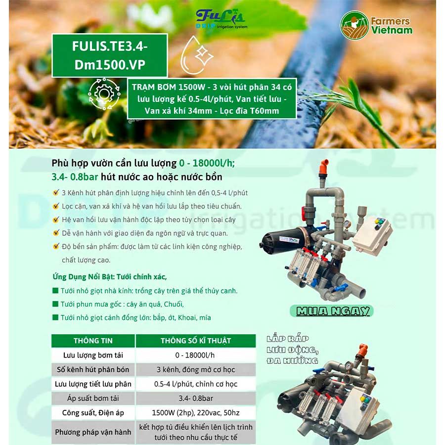  Z [TE 3.4] Trạm Bơm Tưới Nông Nghiệp Hút Phân Định Lượng 1 - 10 HP - Giải Pháp Tưới Tiêu Tự Động Tối Ưu Cho Nông Nghiệp Sinh Thái 