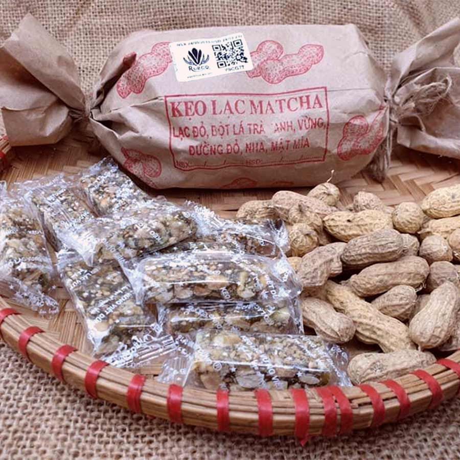  [Sơn La] Kẹo lạc dối matcha (200gr/túi kraft) 