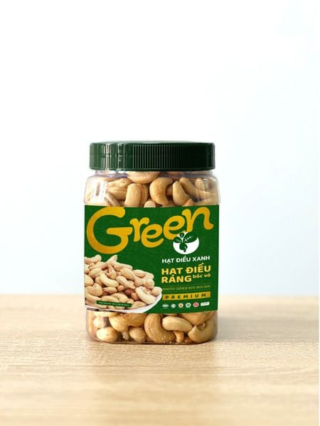  HẠT ĐIỀU XANH GREEN CASHEW - Hạt điều rang muối bóc vỏ 400g 