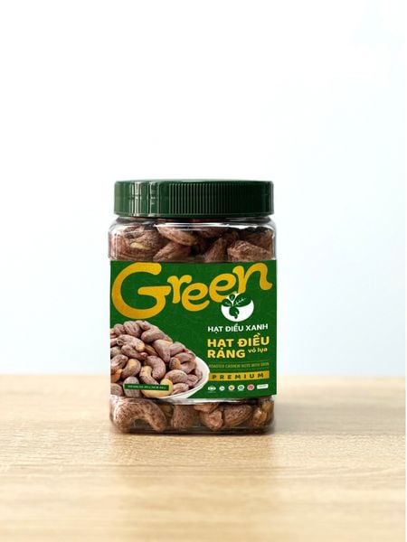  HẠT ĐIỀU XANH GREEN CASHEW - Hạt điều rang muối vỏ lụa 400g 