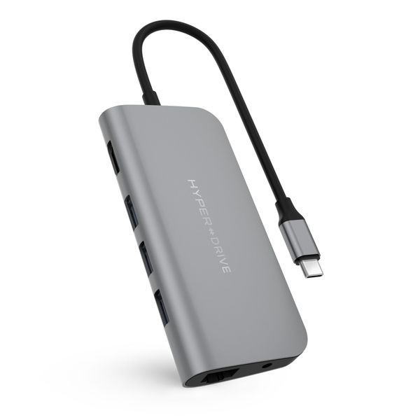 CỔNG CHUYỂN HYPERDRIVE POWER 9-IN-1 USB-C HUB FOR IPAD, MACBOOK, SURFACE, ULTRABOOK, CHROMEBOOK PC & USB-C DEVICES