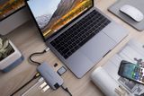 CỔNG CHUYỂN HYPERDRIVE SLIM 8 IN 1 USB-C HUB FOR MACBOOK, IPAD, SURFACE, PC & DEVICES