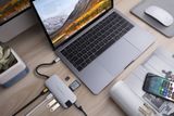 CỔNG CHUYỂN HYPERDRIVE SLIM 8 IN 1 USB-C HUB FOR MACBOOK, IPAD, SURFACE, PC & DEVICES