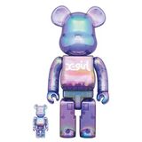  Bearbrick Mẫu X-Girl Clear Purple Size 1000% Đồ Chơi Mô Hình Cao Cấp Chính Hãng 