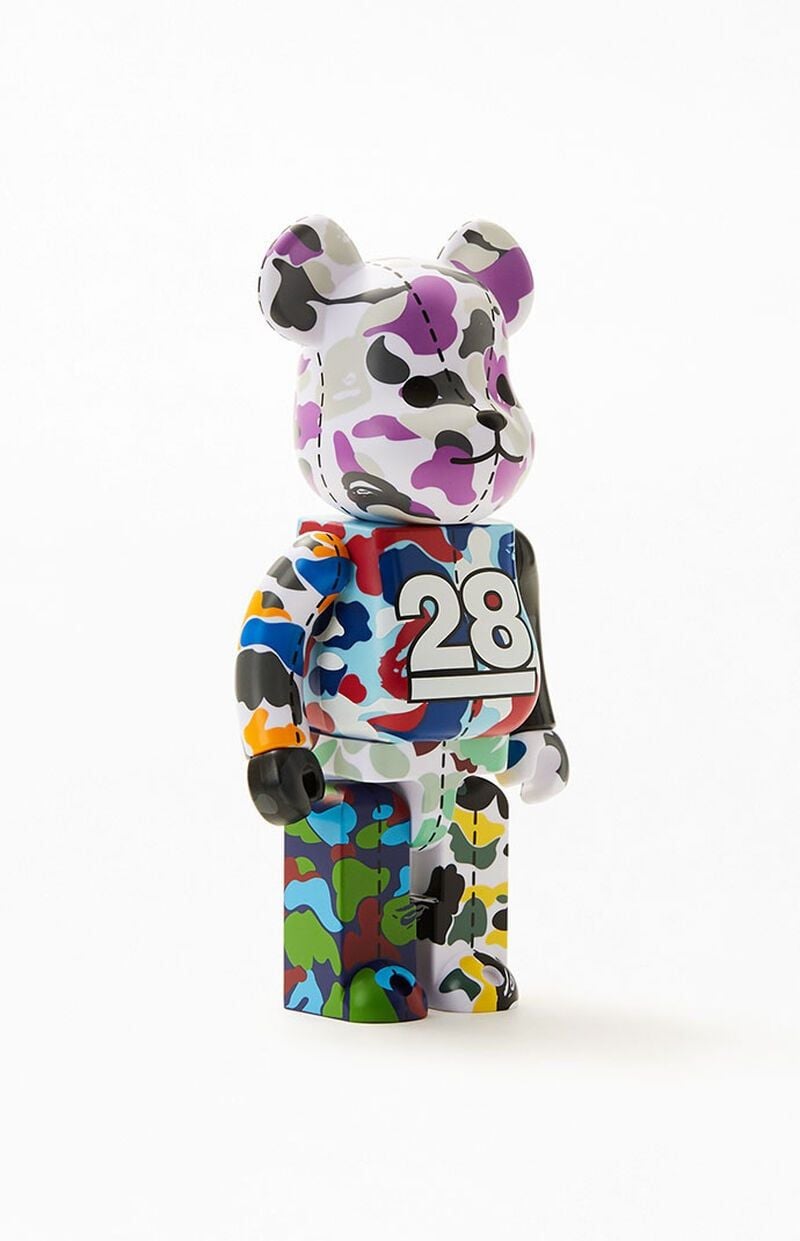  Bearbrick Bape ® Camo 28th Anniversary Multi #1 400% Đồ Chơi Mô Hình Cao Cấp 