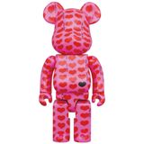  Bearbrick Pink Heart 100% & 400% Đồ Chơi Mô Hình Cao Cấp 