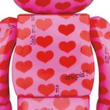  Bearbrick Pink Heart 100% & 400% Đồ Chơi Mô Hình Cao Cấp 