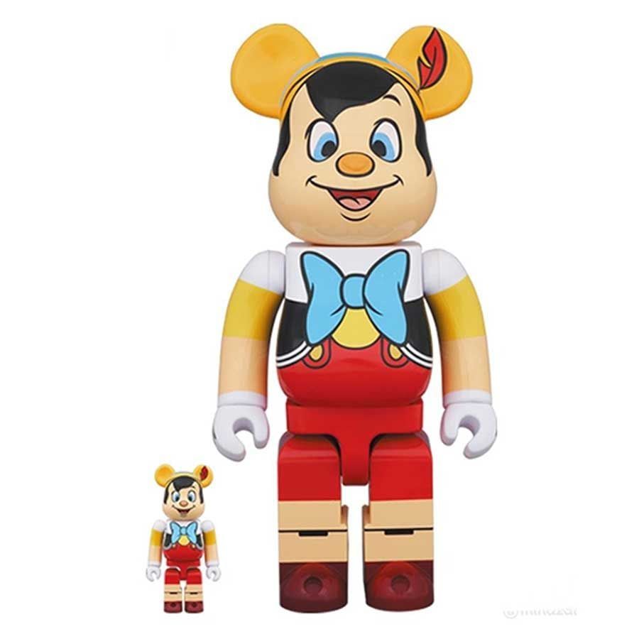  Bearbrick Pinocchio 100％ & 400％ Đồ Chơi Mô Hình Cao Cấp 