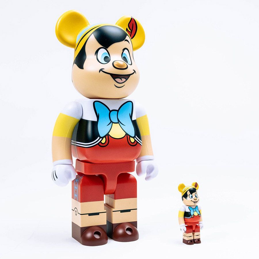  Bearbrick Pinocchio 100％ & 400％ Đồ Chơi Mô Hình Cao Cấp 