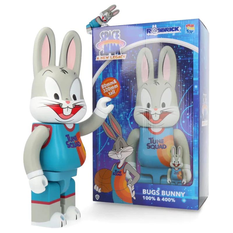  Bearbrick Space Jam A New Legacy Rabbrick Bugs Bunny 100% & 400% Set Đồ Chơi Mô Hình Cao Cấp 