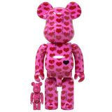  Bearbrick Pink Heart 100% & 400% Đồ Chơi Mô Hình Cao Cấp 