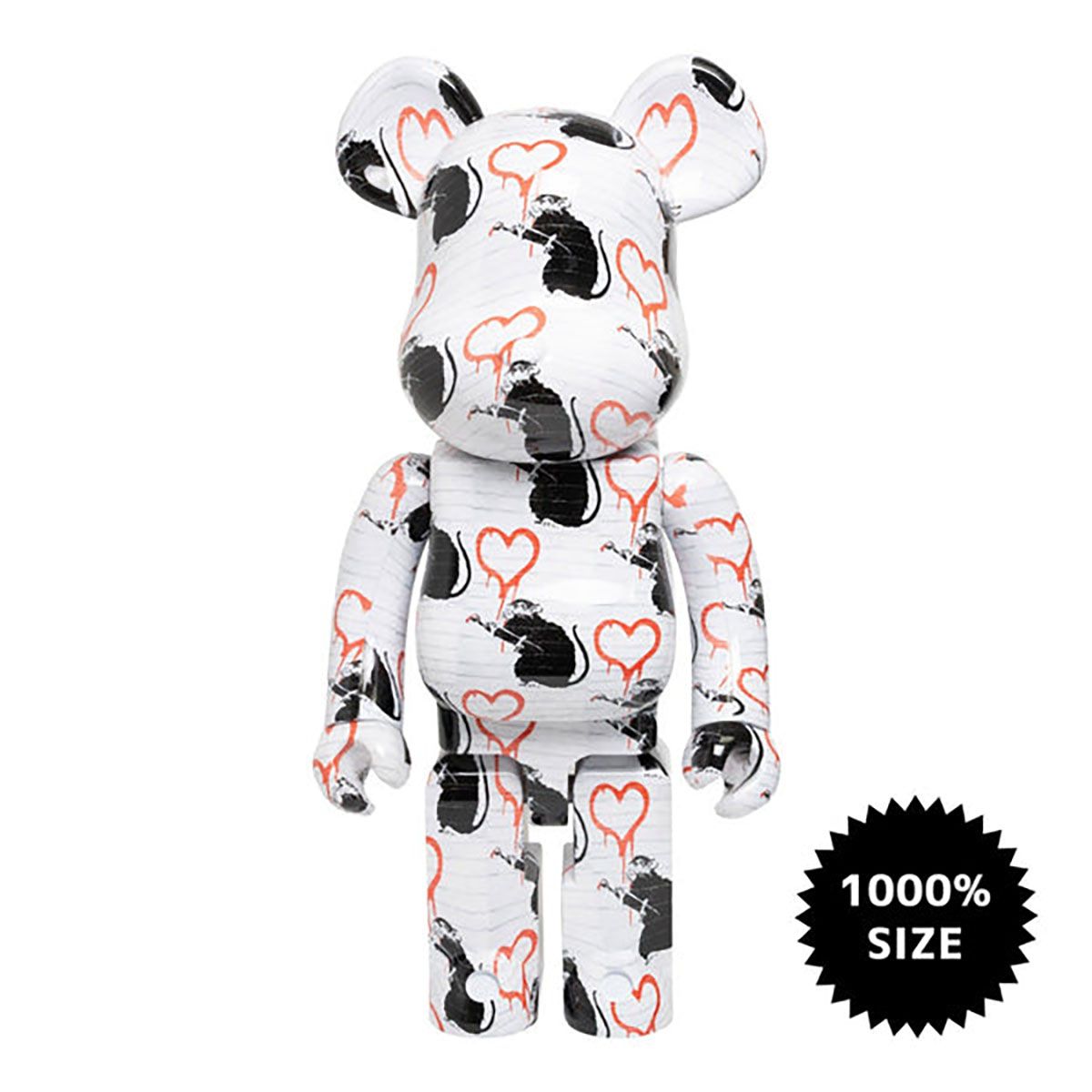  Bearbrick Love Rat Đồ Chơi Mô Hình Cao Cấp Size 1000％ Chính Hãng 