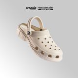  Giày Clog Unisex/ Giày Dép Sục Nam Nữ, Đế Cao 4cm - Croonie Reunion 