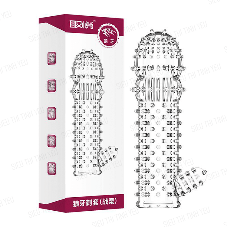 Bao cao su Aichao dài 12.5cm đầu thân gai râu rồng