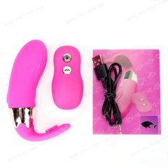 Trứng rung Wanle Cute Whale điều khiển từ xa 12 chế độ rung tỏa nhiệt dùng sạc