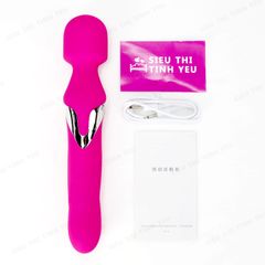 Chày rung 2 đầu Aphojoy massage điểm G 7 chế độ rung xoay dùng pin sạc
