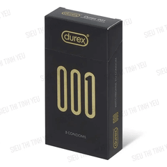 Bao cao su Durex 001 siêu mỏng gốc nước Hộp 6 cái