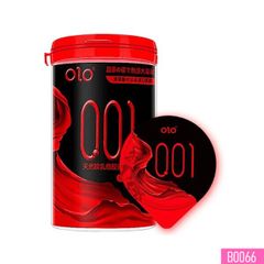 Bao cao su OLO 0.01 Đỏ ống tròn siêu mỏng nóng ấm Hộp 10 cái