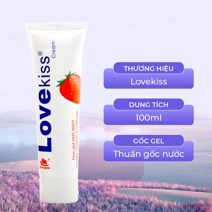 Gel bôi trơn Lovekiss hương dâu chai 100ml