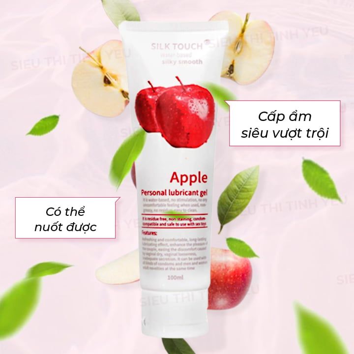 Gel bôi trơn Silk Touch Apple hương táo chai 100ml