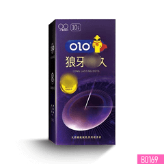 Bao Cao Su OLO Long Love Dots siêu mỏng mình gai hạt nổi nhỏ kéo dài thời gian Hộp 10 cái