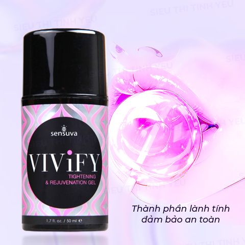 Gel bôi trơn Sensuva Vivify se khít âm đạo chai 50ml