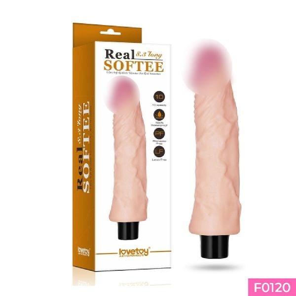 Dương vật giả Lovetoy Real Softee 10 chế độ rung dùng pin