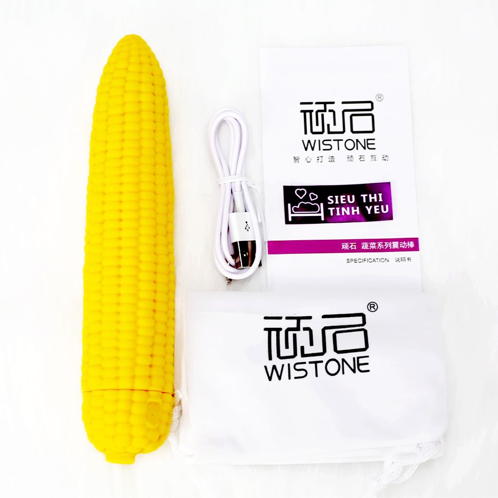 Dương vật giả ngụy trang Wistone Maize đa chế độ rung hình trái bắp dùng pin sạc