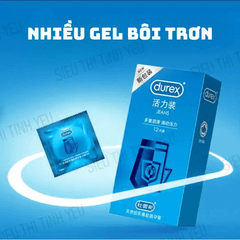 Bao cao su Durex Jeans siêu mỏng nhiều gel bôi trơn Hộp 12 cái