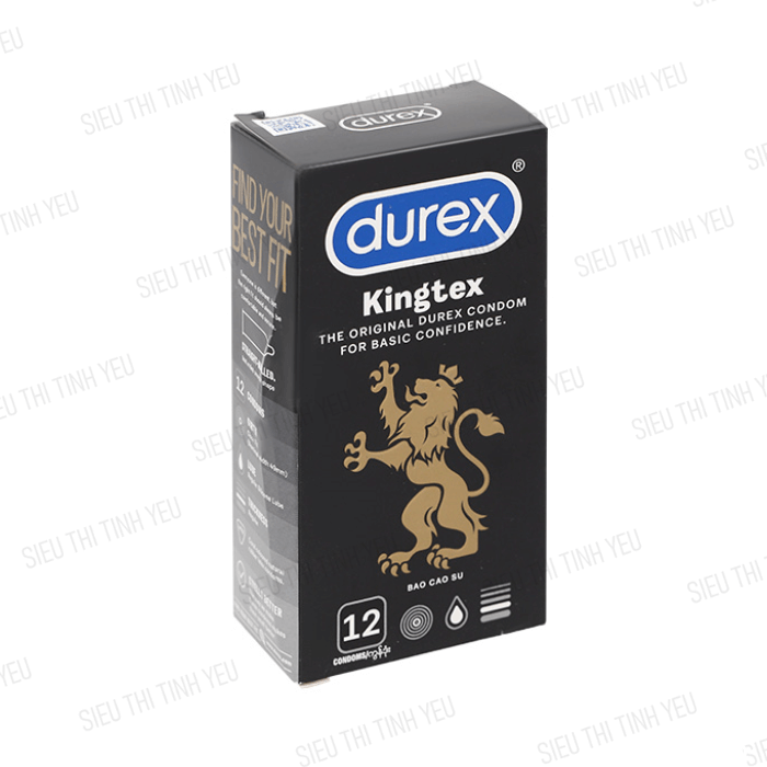 Bao cao su Durex Kingtex ôm sát Hộp 12 cái