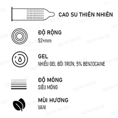 Bao cao su OLO Neo Physical Delay Sleeve mình gai hạt nổi nhỏ kéo dài thời gian Hộp 10 cái