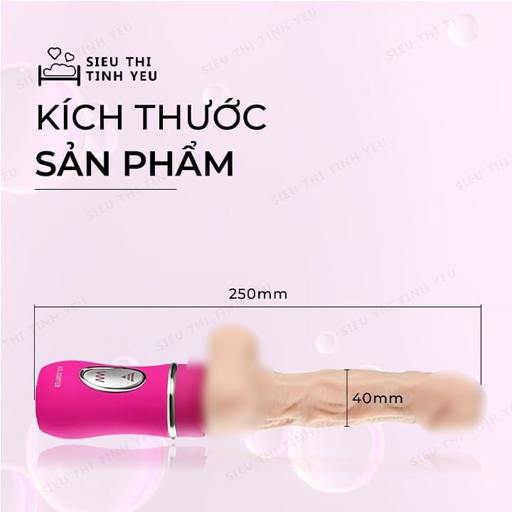 Dương vật giả cao cấp Ailighter có bìu rung thụt đa chế độ tỏa nhiệt làm ấm dùng pin sạc