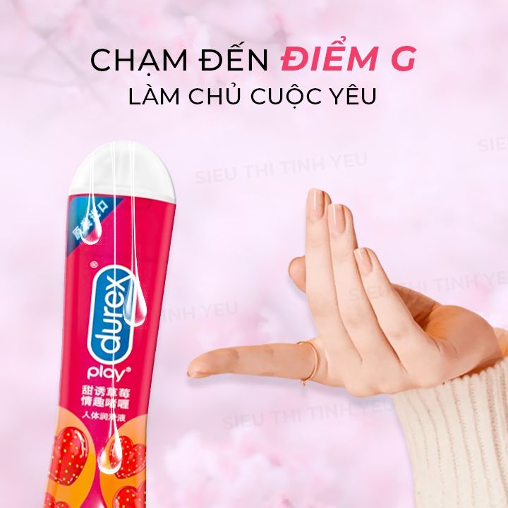 Gel bôi trơn Durex Play Strawberry hương dâu chai 50ml