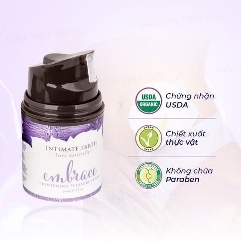 Gel bôi trơn Intimate Earth Embrace se khít âm đạo chai 30ml