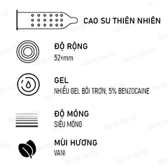 Bao cao su OLO Performa Ông Phật tròn mình gai hạt nổi nhỏ siêu mỏng kéo dài thời gian Hộp 10 cái