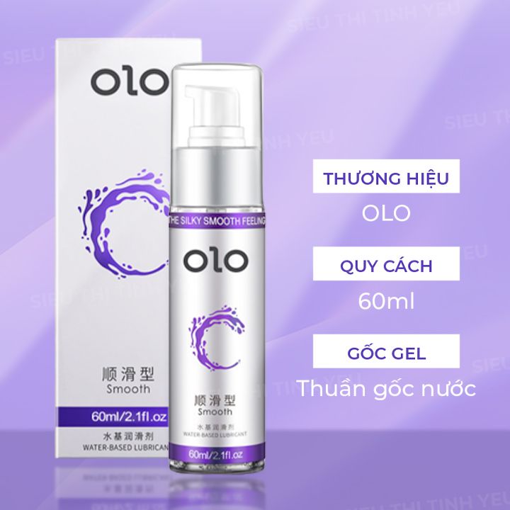 Gel bôi trơn OLO Smooth tinh chất lô hội chai 60ml