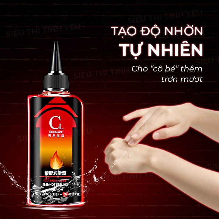 Gel bôi trơn Cokelife nóng ấm chai 85ml