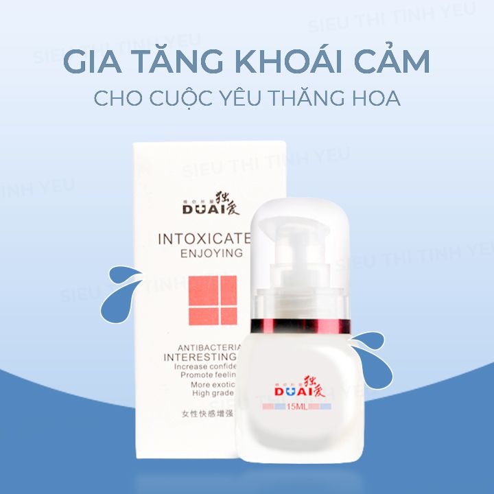 Gel bôi trơn tăng khoái cảm Duai Intoxicated chai 15ml