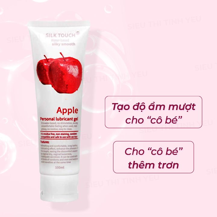 Gel bôi trơn Silk Touch Apple hương táo chai 100ml