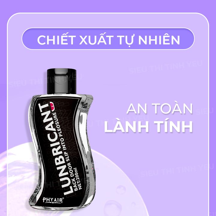 Gel bôi trơn Phyair Back Door Slip Into Pleosure dùng cho hậu môn chai 200ml