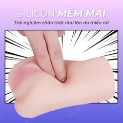 Âm đạo giả Mizz Zee nguyên khối silicon mềm mịn 0,8 ký