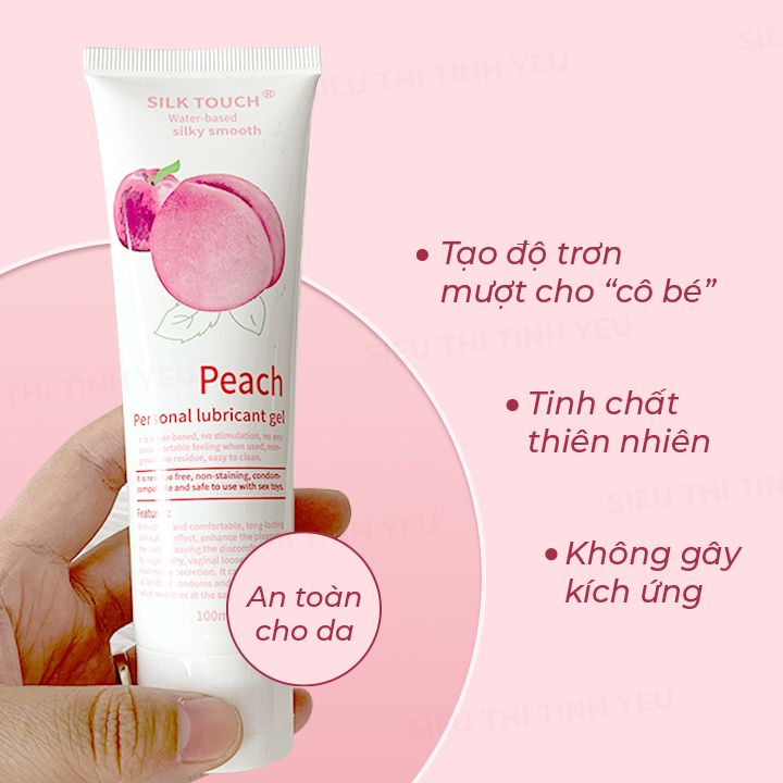 Gel bôi trơn Silk Touch Peach hương đào chai 100ml