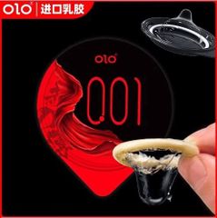 Bao cao su OLO 0.01 Đỏ ống tròn siêu mỏng nóng ấm Hộp 10 cái