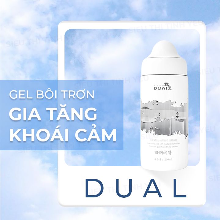 Gel bôi trơn Duai Smooth gốc nước đầu núm chai 200ml