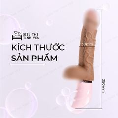 Dương vật giả TSN Joker Dildo có bìu rung thụt tỏa nhiệt làm ấm 7 chế độ dùng sạc