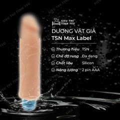 Dương vật giả TSN Max Label rung đa chế độ dùng pin